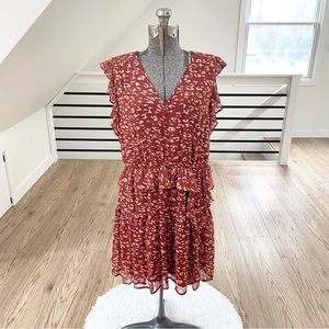 NWT Simply Vera, Vera Wang, orange, and pink spring dress